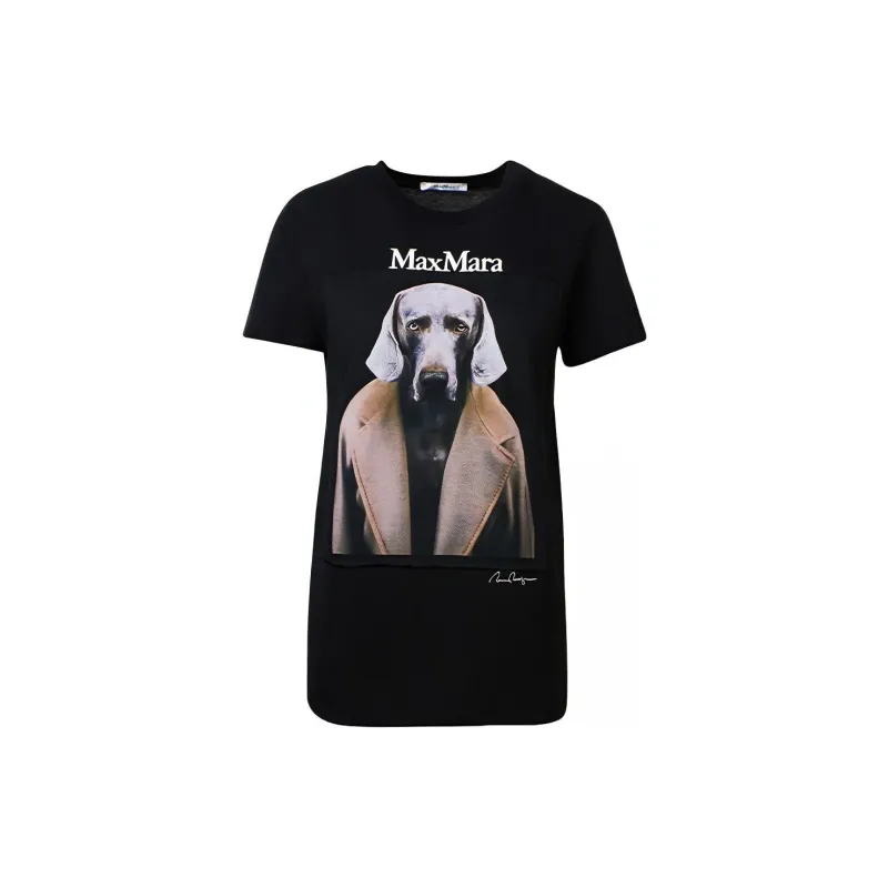 MaxMara T Shirts Women's Black-2