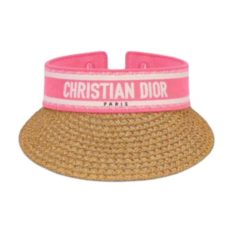 DIOR Cotton Sun Protection Hats Women's Pink-0