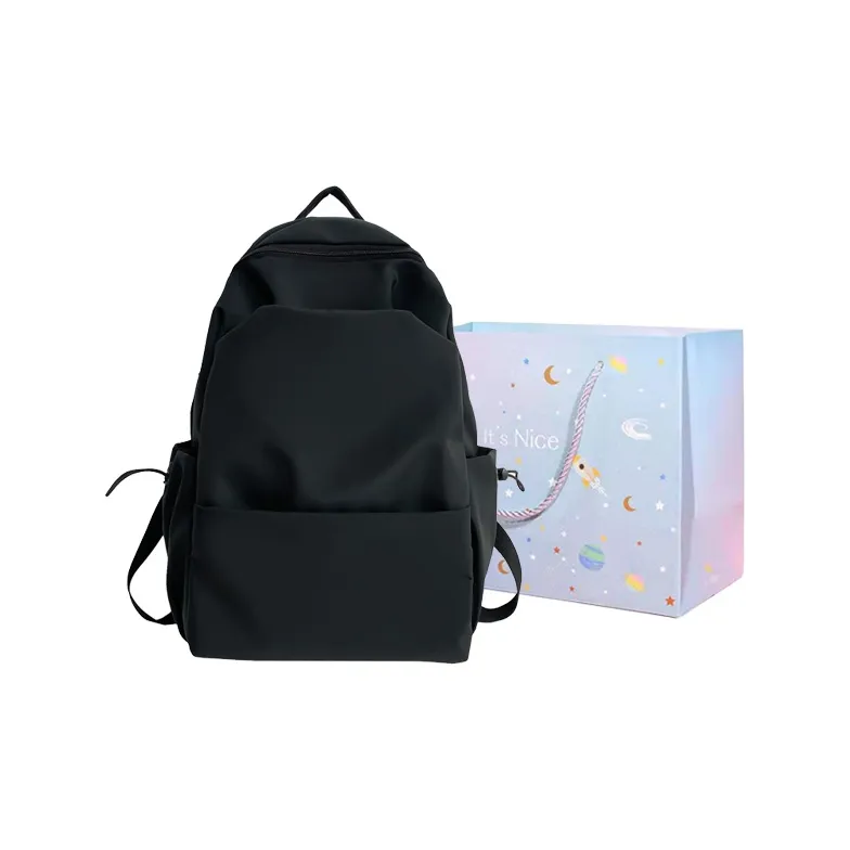 GOX Nylon Backpack Regular Unisex Gray/Black-3