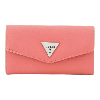 GUESS PVC Polyvinyl Chloride Wallet Women's Pink