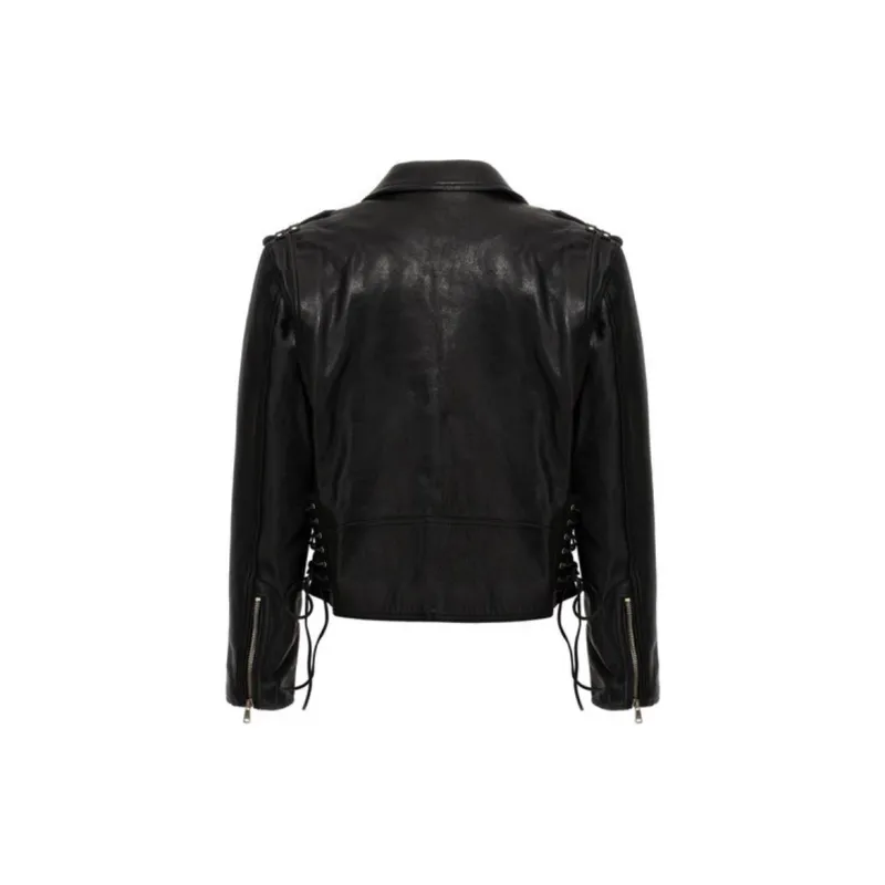 BALMAIN Leather Biker Jacket-1