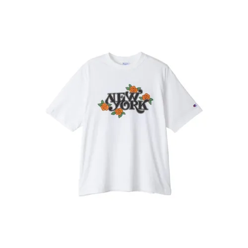 Champion Yusuke Komori Collaboration Model T-Shirts Unisex White