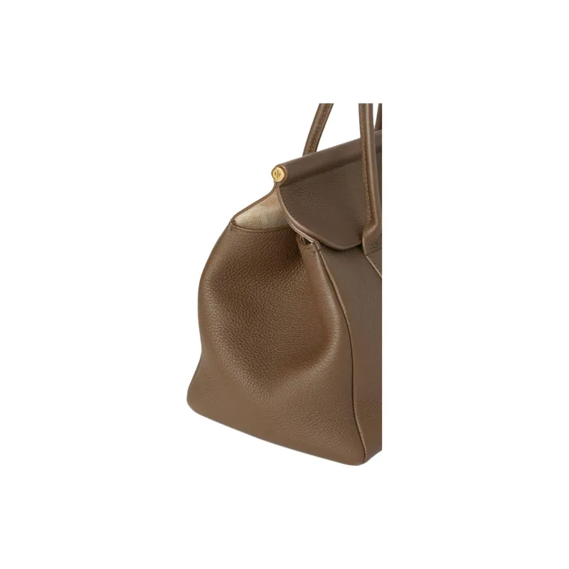Loro Piana Cow Leather Handbag Women's Brown-6