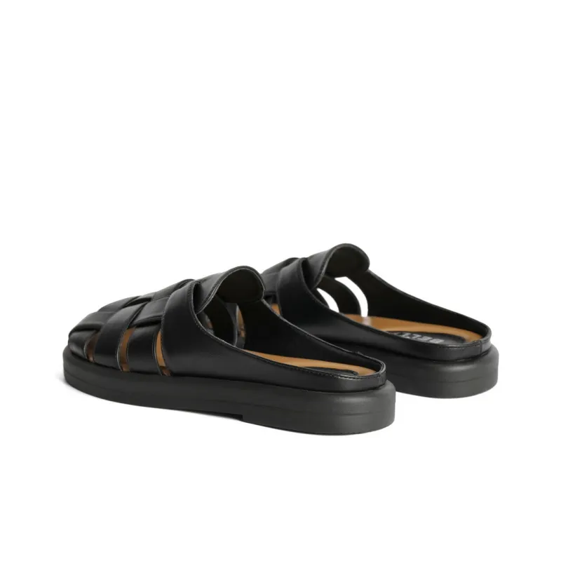 BELLE Rubber Sole Cut Out Closed Toe Slippers Women's-8