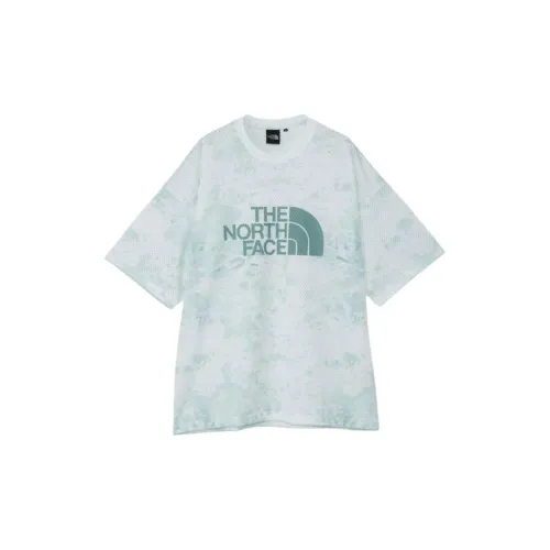 THE NORTH FACE T-Shirts Unisex White Blue