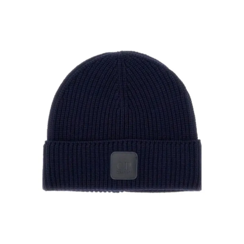 C.P.Company The Metropolis Series Logo Patch Knitted Beanie-0