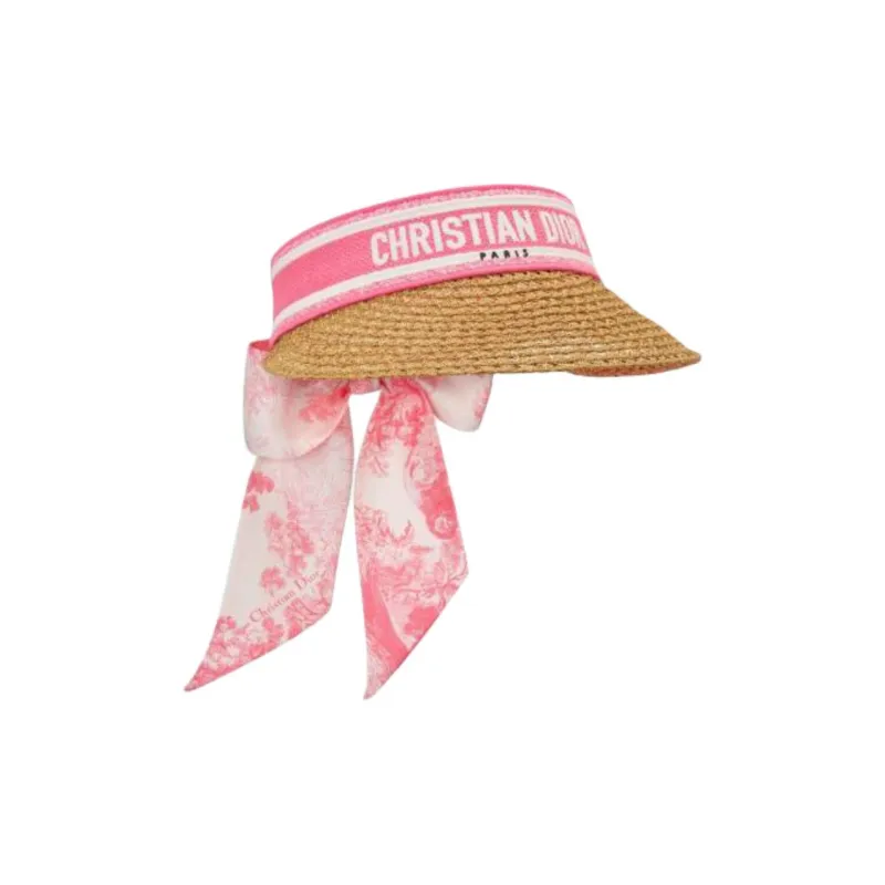 DIOR Cotton Sun Protection Hats Women's Pink-1