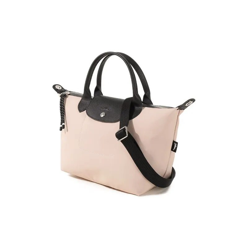 LONGCHAMP Le Pliage Energy Recycled Canvas Dumpling Bag, One Shoulder Handbag Women's Nude-1