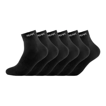 PEAK Mid Calf Socks Unisex 36 Pack Black White Gray Tricolor