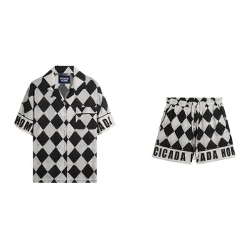 CICADAHOME Pajama Set Women's Black White