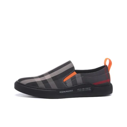 Devanro Casual Shoes Men Low-Top Orange