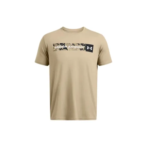 Under Armour Camo Chest T-Shirts Men Khaki