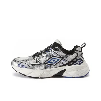 Umbro Anti Slip Wear Resistant Low Top Casual Shoes Unisex Silver White