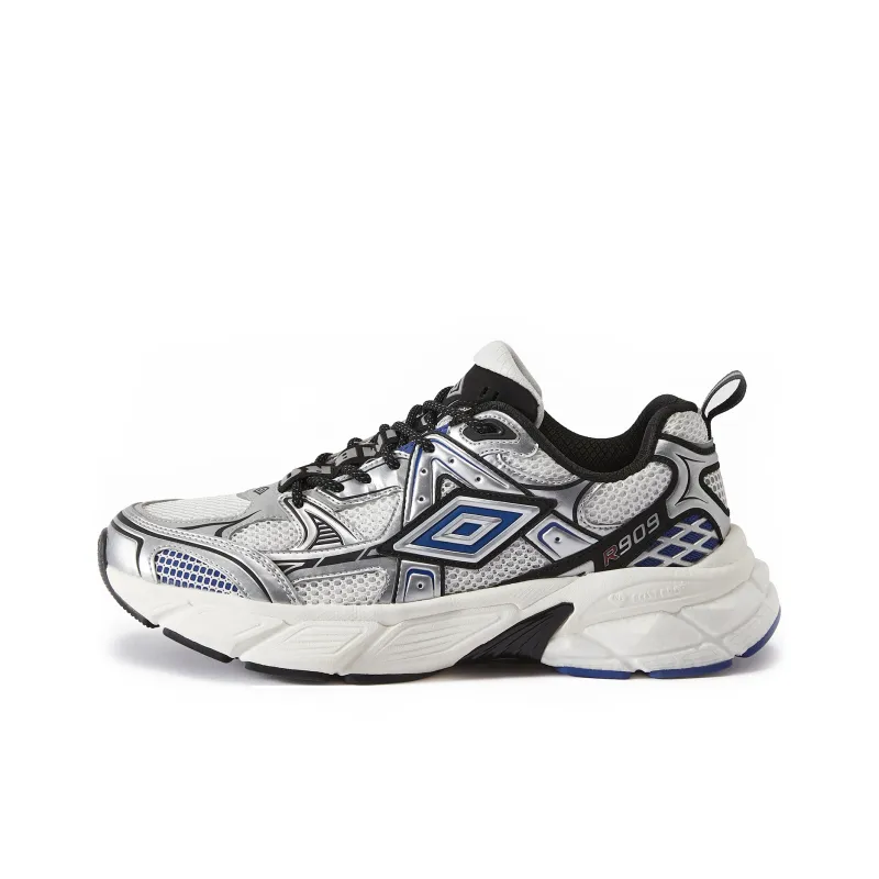 Umbro Anti-Slip Wear-Resistant Low-Top Casual Shoes Unisex Silver White-0