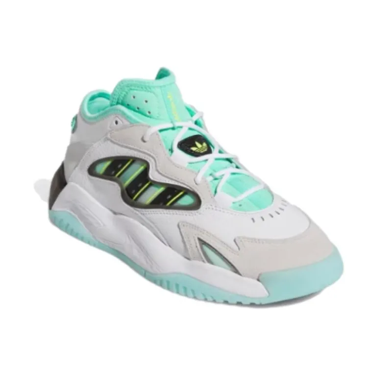 Adidas Originals Streetball Anti-Slip Wear-Resistant Low-Top Basketball Shoes Unisex White Green-2