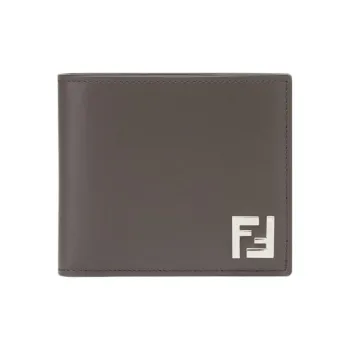 FENDI Calfskin Wallet Men's Brown