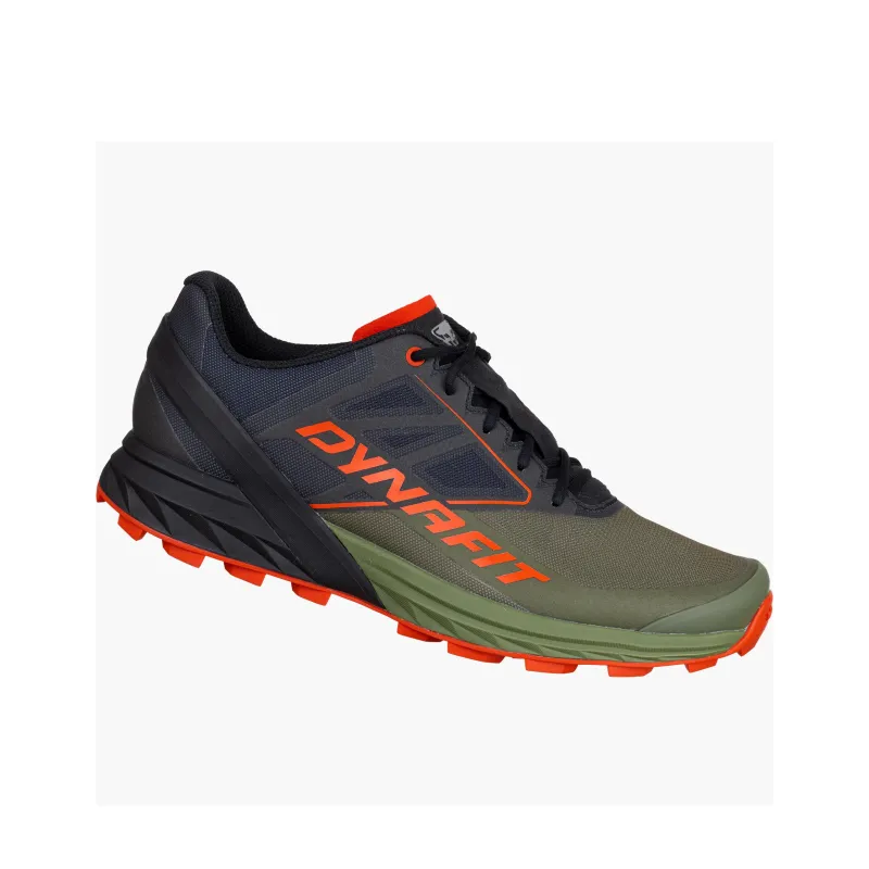 DYNAFIT Anti Slip And Wear Resistant Lightweight Low Top Running Shoes Men's Green Black Yellow-1