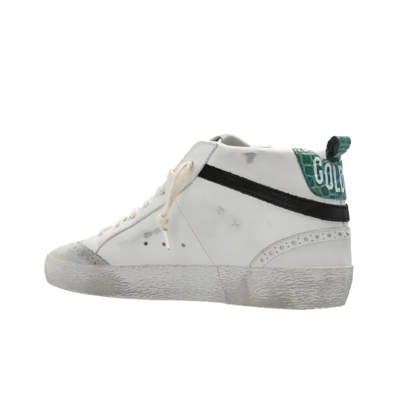Golden Goose Mid Star Mid Top Skateboard Shoes Women's White-3