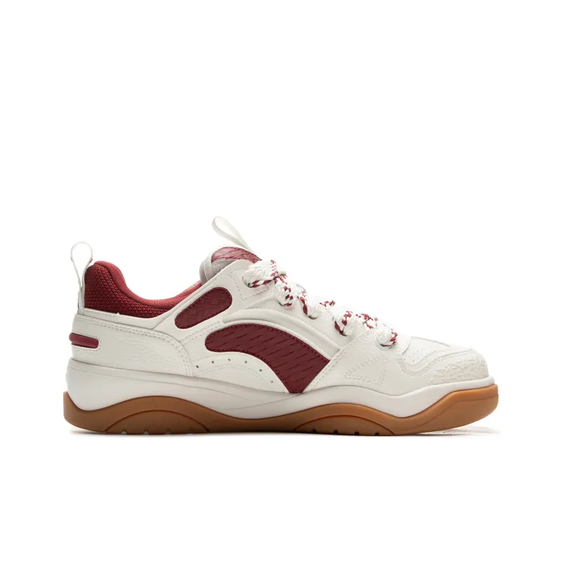 LiNing Jingcheng 2.0 V2 Low Top Skateboard Shoes Men's White Red-1