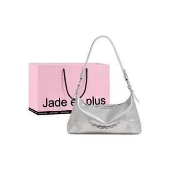 Jade En Plus PU Shoulder Bag Regular Women's Silver/Black