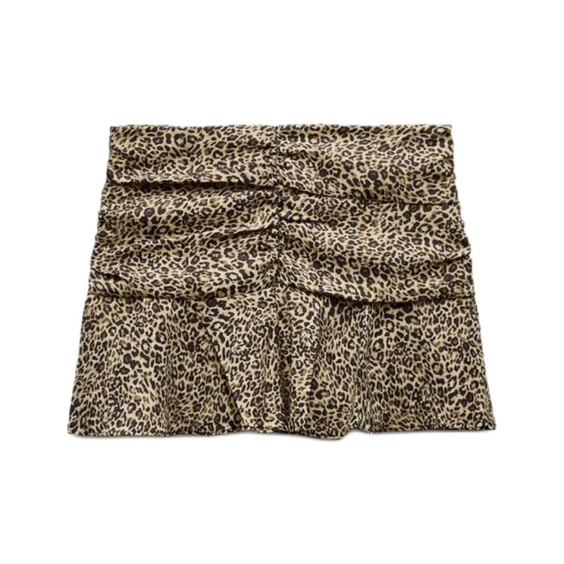 ZARA Casual Shorts Women's Leopard Print-1