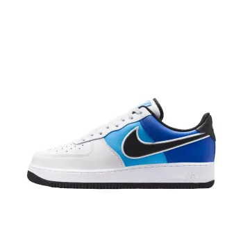 Nike Air Force 1 Anti-Slip Wear-Resistant Low-Top Skateboard Shoes Men's White Blue Black