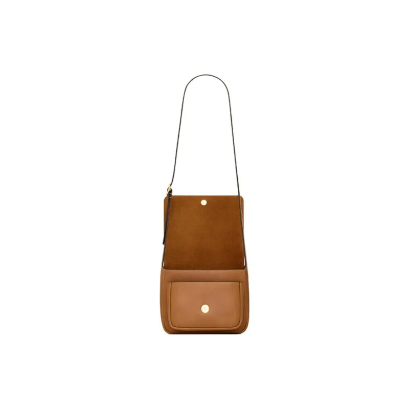 SAINT LAURENT Niki Vegetable Tanned Leather Cow Leather Messenger Bag, Crossbody Bag, Shoulder Bag Unisex Brick-4