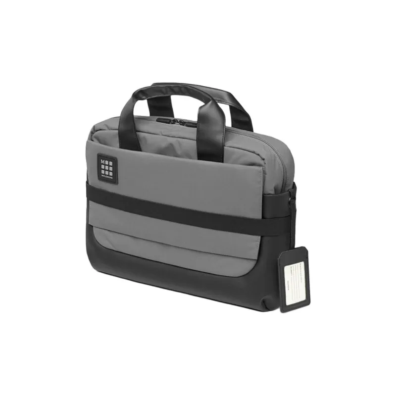 MOLESKINE Nylon Fabric Shoulder Bag Crossbody Bag Handbag Men's Black/Gray-2