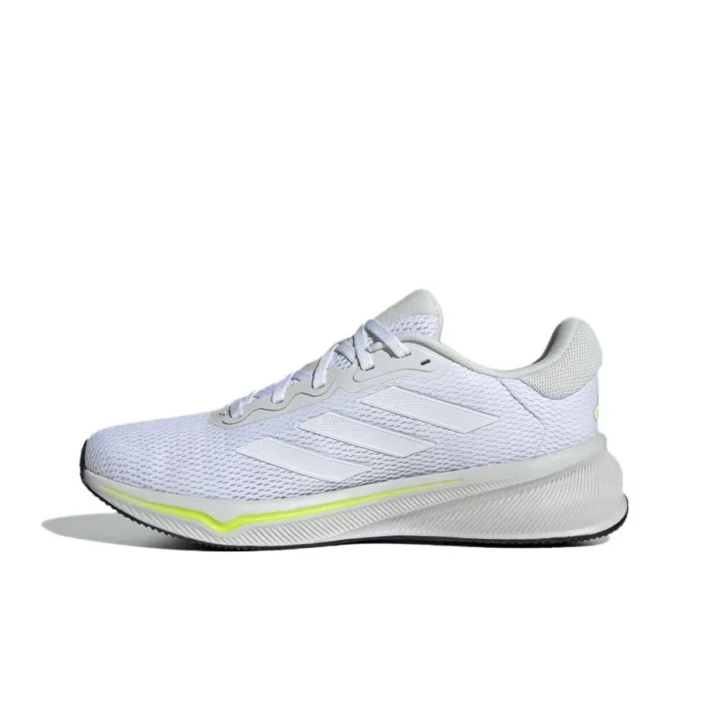 Adidas Anti Slip Wear Resistant Low Top Casual Running Shoes Men's White Yellow-0