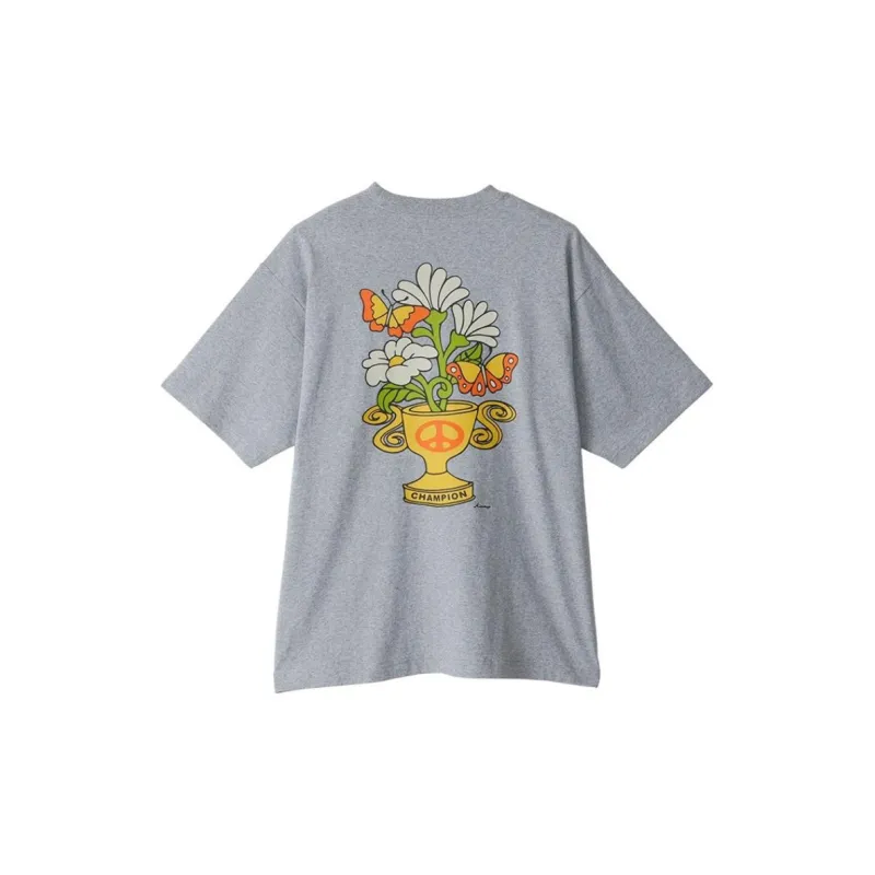 Champion Yusuke Komori Collaboration Model T-Shirts Unisex Gray-1