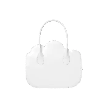 NIEEH Vegan Leather Handbag Women's Pitch White