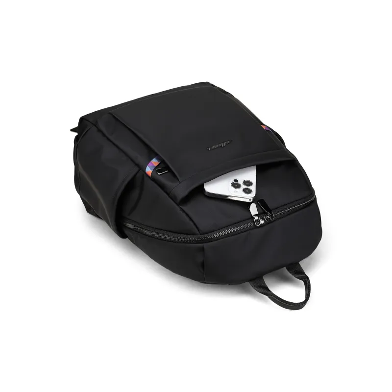 Fillove Fabric Backpack Regular Men's Black/Mint Man Green-7