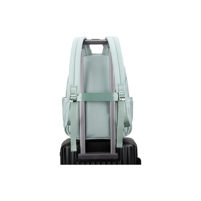 Fillove Fabric Backpack Regular Men's Black/Mint Man Green-13