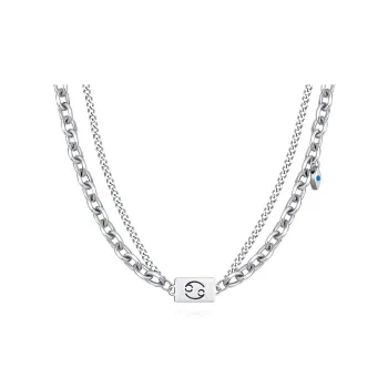 Asia Star Titanium Steel Necklaces Men's