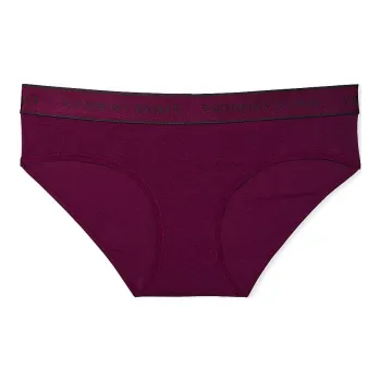 Victoria's Secret COTTON Logo Cotton Hiphugger Panty / Plum Rouge Underpants Women's 1 Pack Plum