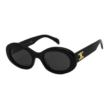 CELINE Oval Sunglasses Unisex Black