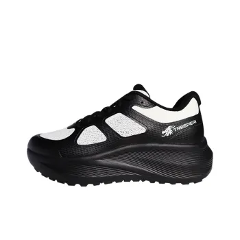 TREEPERI Running Shoes Unisex Low Top Black/White