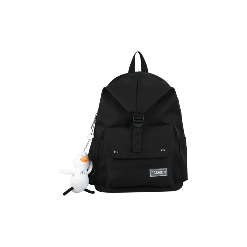 Venerable Brahma Canvas Backpack Unisex White/Black/Green/Blue-1