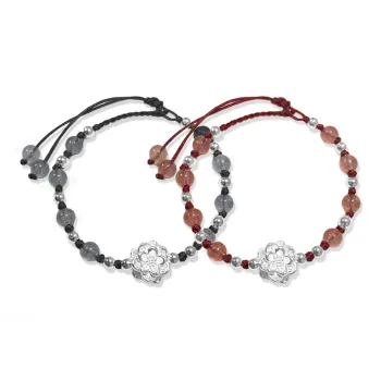 Muyan Colored Glaze Lotus Bracelet Unisex