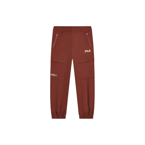 FILA Casual Pants Men's Reddish Brown