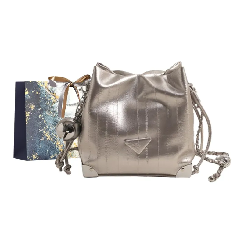 Iman's House PU Shoulder Bag, Crossbody Bag Women's Silver/Ecru/Pink/Black-0
