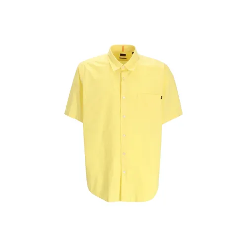 HUGO BOSS Polo Shirts Men Yellow