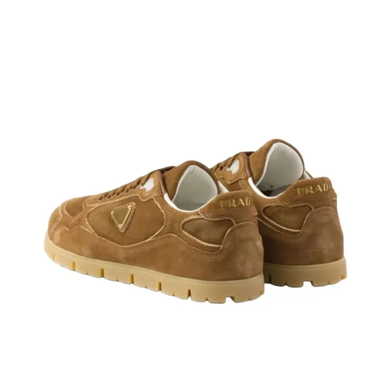 PRADA Low Top Casual Shoes Women's Brown-3