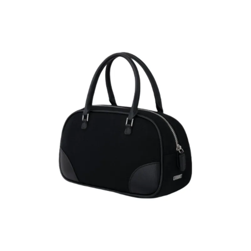 NIEEH Cotton Handbag Regular Women's Black-1
