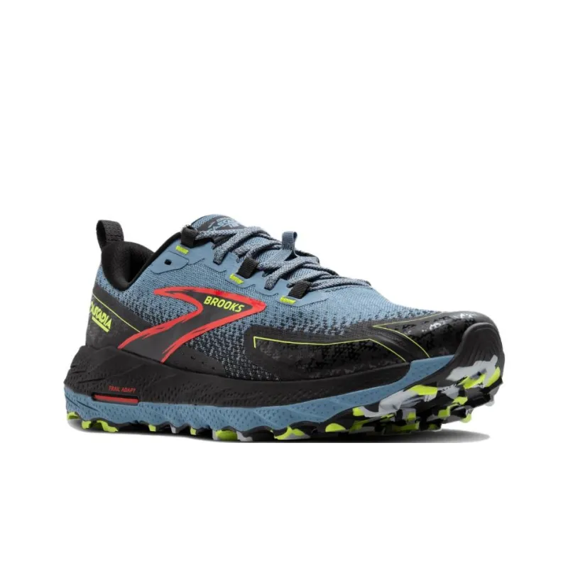 Brooks Anti-Slip Wear-Resistant Low-Top Trail Running Running Shoes Men's Blue Black-2