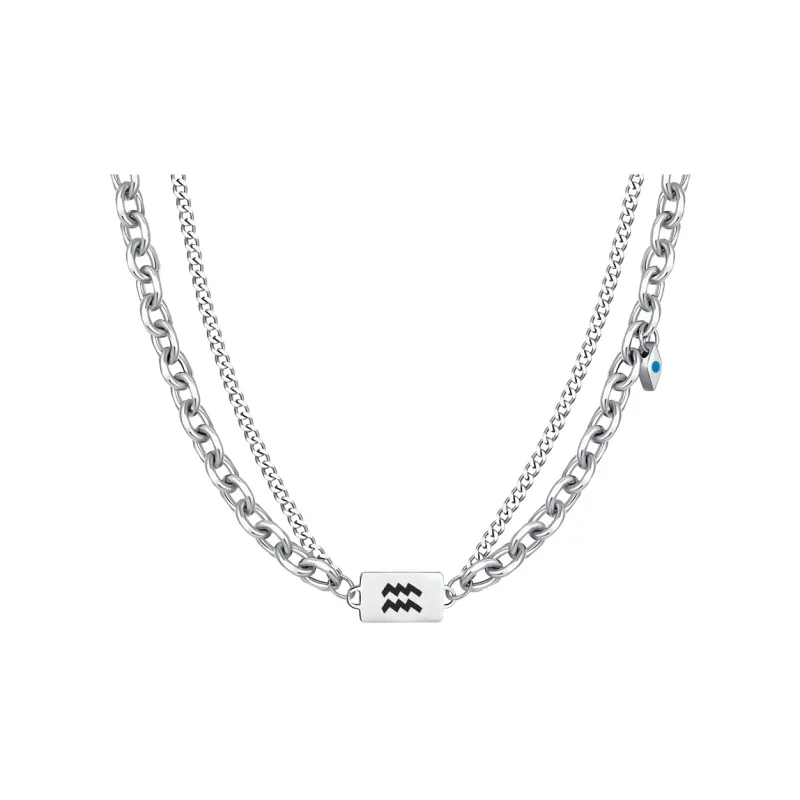 Asia Star Titanium Steel Necklaces Men's-15