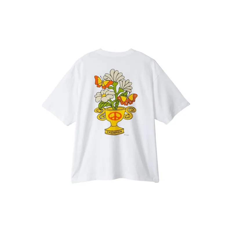 Champion Yusuke Komori Collaboration Model T-Shirts Unisex White-1