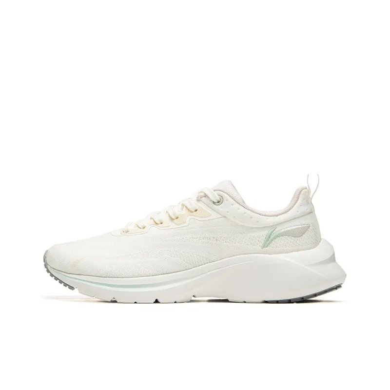 LiNing YunQue Cushioning Wear Resistant Low Top Casual Running Shoes Women's White-0