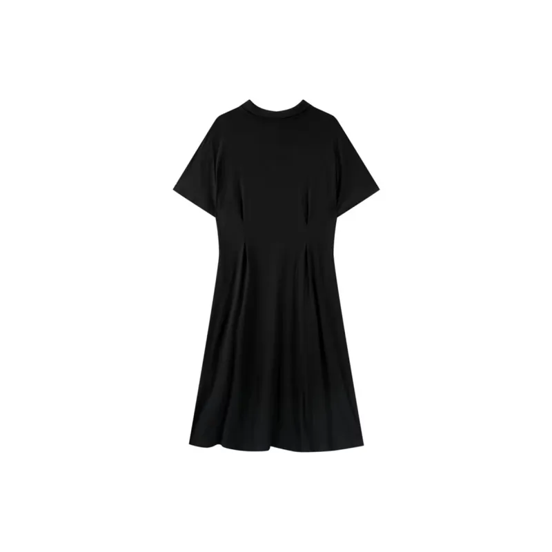 Incolore Short Sleeved Dresses Women's Black-4