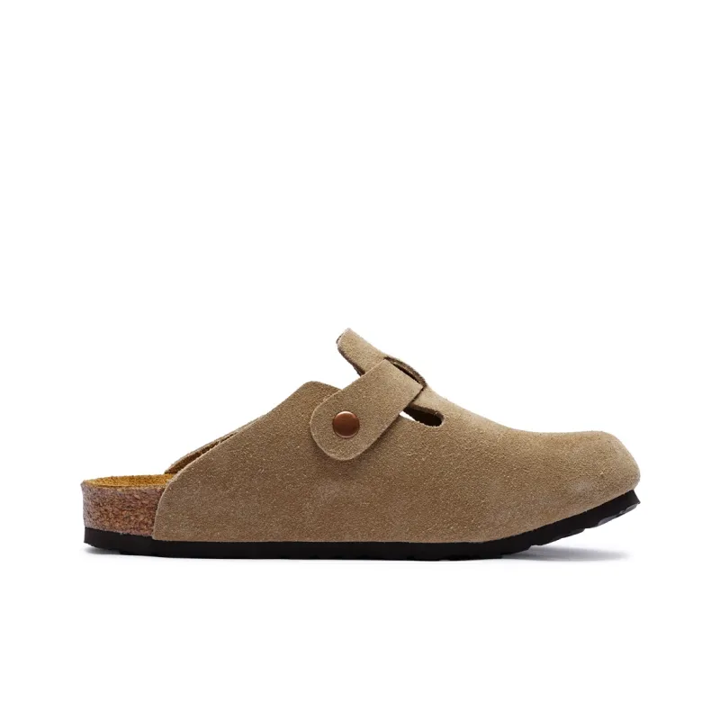 BASLS Cork Sole Rubber Sole Antibacterial Wrap toe Slippers Unisex-8